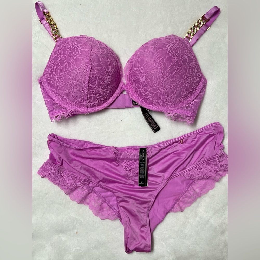 Victoria secret lace bra & panty set bombshell